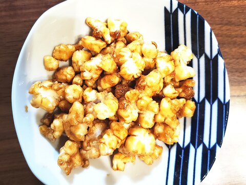 簡単油はねしない☆鏡餅おかき(甘醤油味)